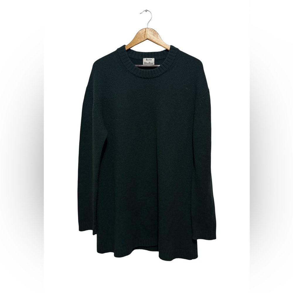 Acne Studios Jan Cashmere Green sweater dress